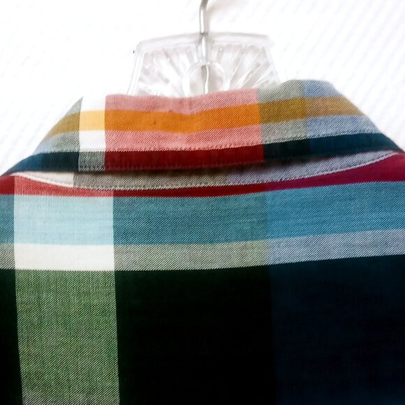 Vintage Chaps Ralph Lauren Men's Shirt XL Plaid ButtonDown CRL Crown Crest Logo - Picture 8 of 11